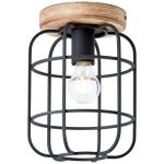 Brilliant Gwen Taklampa Metall Trä Svart | 200mm - Passande för 1x E27