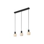 Nordlux Milford Mini 3-Rail Pendellampa Glas Svart | Passande för 3x E14