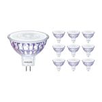 Flerpack 10x Philips Master Value LED Spot GU5.3 MR16 5.8W 460lm 60D - 930 Varm Vit | Bästa färgåtergivning - Dimbar - Ersättare 35W