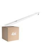 Flerpack 4x Noxion Allmänbruksarmatur Click V2 LED T8 | Passande för 1x 60cm LED Rör