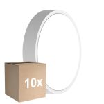 Flerpack 10x Ledvance LED Plafond Runda Vit 9.5W 1220lm - 830-840 CCT | 262mm - IP65