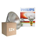 Flerpack 12x Philips PAR38 IR 175W E27 230V Klar