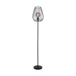 Eglo Golvlampa Newtown Stål Svart | IP20 - Passande för 1x E27 