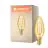 Ledvance Vintage 1906 LED E14 Kronljus Guld 1.5W 120lm - 824 Extra Varm Vit | Ersättare 15W