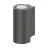 Ledvance Vägglampa Urban Vario Aluminium Grå Up & Down 27W 2700lm - 830-840 CCT | IP65 - Dali Dimbar
