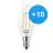 Flerpack 10x Philips Corepro LED Kronljus E14 Vriden Kronljus Filament Klar 2W 250lm - 827 Extra Varm Vit | Ersättare 25W