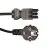 Noxion GST-Kompatibel Strömkabel - Kvinnlig + Schuko Europlug - Svart 5m - 3 pole 0.75mm2