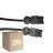 Flerpack 25x Noxion GST - Kompatibel Förlängningskabel Svart - Manlig + Kvinnlig - 1m - 3 pole 1,5mm2