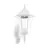 Eglo Vägglampa Navedo Aluminium Vit | IP44 - Passande för 1x E27 - Rörelsesensor