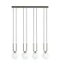 Emibig Pendellampa Glam Stål Svart | Passande för 4x E14 - Max 10W