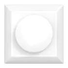 Noxion Roterande täckplatta för LED Dimmer | Mjuk kant - Vit