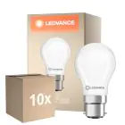 Flerpack 10x Ledvance Classic LED B22 Päron Matt 3.4W 470lm - 827 Extra Varm Vit | Ersättare 40W